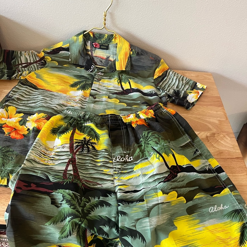 Ali’li Aloha Hawaiian Shirt and Swim trunks/Shorts Set